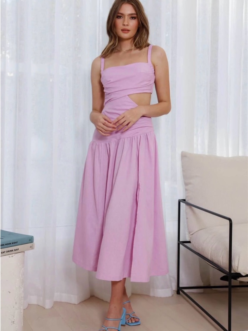 Hello Molly Pink Cutout Dress